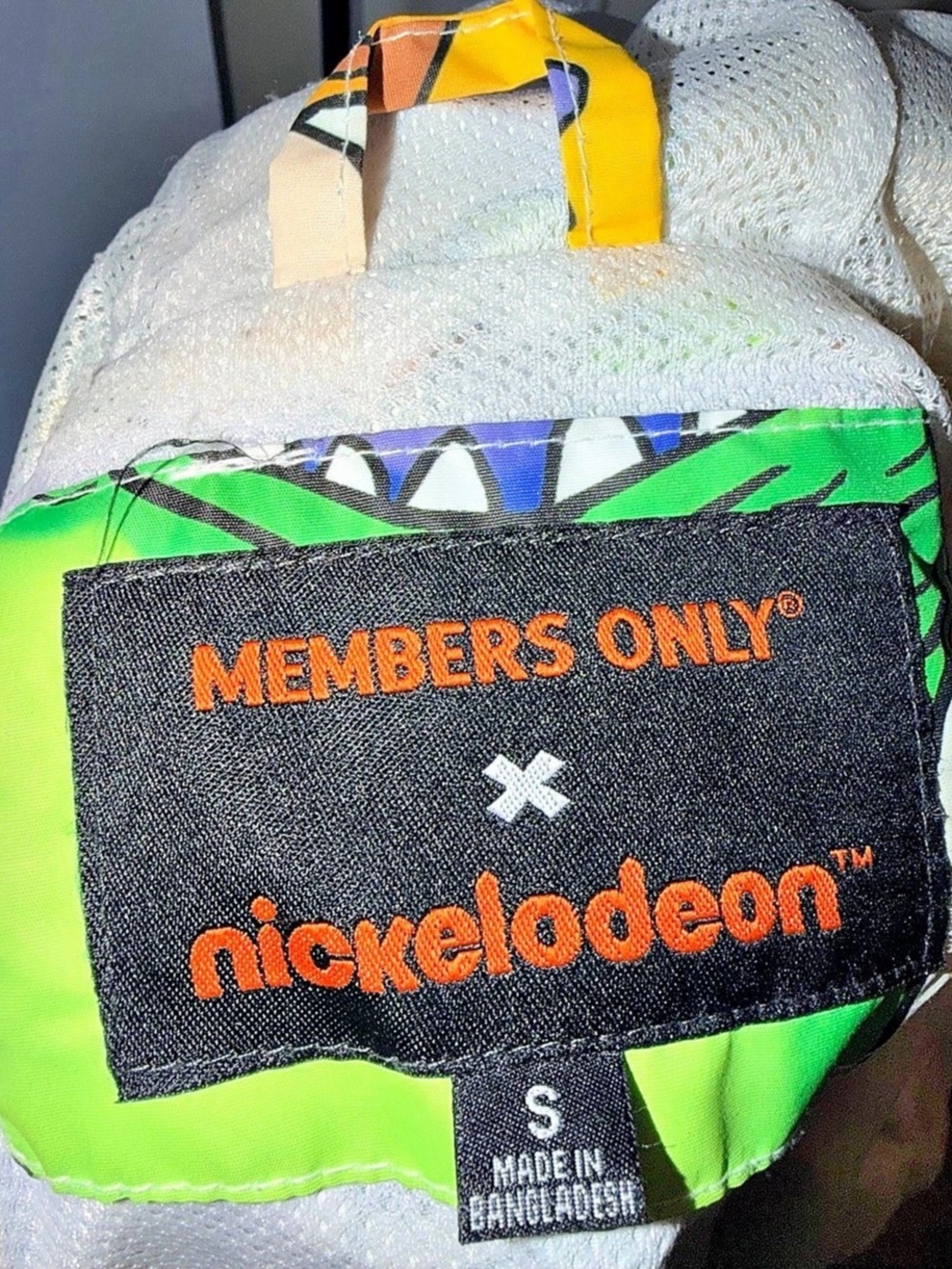 Members Only x Nickelodeon Rugrats Multi Windbreaker Jacket Rugrats Multi Color - Picture 4 of 10